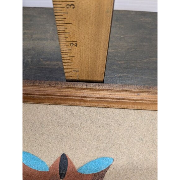 Vtg. M. Goldtooth Framed Navajo Sand Painting Signed  9.5" X9.5" Native American - Picture 12 of 16